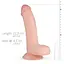 Фалоімітатор EasyToys Cliff Realistic Dildo 22 см тілесний - мініатюра 4