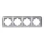 Рамка 4-я горизонтальная Primera 3524 серебро LUXEL - миниатюра 1