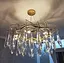 Роскошная люстра в золоте со стеклянными подвесами Ст. MD 9006 GD Line F - миниатюра 2