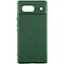 Чохол TPU GETMAN Liquid Silk Full Camera для Google Pixel 6 Зелений / Dark green - мініатюра 1