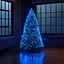 Новогодняя гирлянда комнатная роса 100 м 3000 LED Хвойная лапа белый провод Синий Garlando D3000L100MWBL - миниатюра 1
