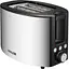 Тостер Edler EDTS-2572, Inox Black, 750W, 2 тости, 2 відділення, 5 режимів підсмажування, розморожування, підігрів, пластиковий корпус з нерж сталлю - мініатюра 1