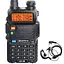Рація дводіапазонна Baofeng UV-5R (136-174 MHz, 400-520 MHz), 8 Вт, 1800 mAh + ремінець + Гарнітура у подарунок - мініатюра 1
