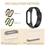 Ремінець MiJobs для фітнес-браслета Xiaomi Mi Band 3 та 4 із застібкою сріблястий - мініатюра 4