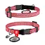 Нашийник для котів з відновленої бавовни Waudog Re-cotton з QR-паспортом світловідбиваючий пластиковий фастекс XS Ш 10 мм Дов - мініатюра 1