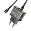 Зарядное устройство Hoco N34 USB/ Type-C QC PD 20W прозрачно-черный + кабель Type-C to Lightning - миниатюра 5