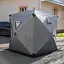 Палатка зимняя утепленная "Куб" (3-местная 210х210х210), Зимняя палатка для рыбака туризма кемпинга и путешествий серый Lugi LU-BD18G - миниатюра 7