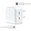 Мережевий зарядний пристрій Apple 35W Dual USB-C Power Adapter With Cable Type-C to Lightning High c0py Білий - мініатюра 1