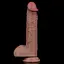 Фалоімітатор Dual Layered Silicone Nature Cock 9'' 23.5 см коричневий - мініатюра 3