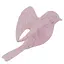 Елочная игрушка MIS LT Птичка 8х6х4 см розовый - миниатюра 1