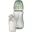 Бутылка антиколиковая Canpol babies EasyStart Goose с контейнером для сухой молочной смеси 240 мл зеленая (35/245_zestaw) - миниатюра 3