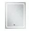 Дзеркало Mixxus Premium FLASH MR21-70x90 (LED Touch, Anti-fog, годинник) (MP6618) - мініатюра 2