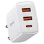 МЗП Baseus Compact Quick Charger 30W QC+PD (2USB-A/1C) (CCXJ-E) Білий - мініатюра 1
