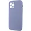 Чехол Silicone Case Full Camera Protective AA NO LOGO для Apple iPhone 12 Pro Max 6.7 Серый/Lavender Gray - миниатюра 3