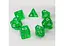Набір кубиків Transparent 7 Dice Set - Green , 7 шт. (g7dtran05) - мініатюра 3