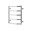 Рушникосушарка водяна Kroner Трапеція ДТ08 600x530/5 CV018526, Хром, нижнее - мініатюра 1