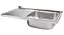 Кухонная мойка Brinex 5080-R 0.6 мм, накладная BRIN5080RSAT06 - миниатюра 3