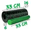 Масажний ролик (роллер) гладкий PowerPlay PP-4348 2 in 1 EPP Foam Roller Чорно/Зелений (33x14 см) (PP_4348_Green_(33*14)) - мініатюра 4