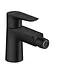 Змішувач Hansgrohe Talis E для біде Matt Black із зливним гарнітуром 71720670 Чорний матовий - мініатюра 1