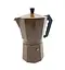 Гейзерная турка кофеварка для плиты из алюминия Domatec DT-2709 на 9 чашек кофейник гейзерного типа Коричневая - миниатюра 2