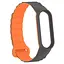 Ремешок Dual-color Magnetic для Xiaomi Mi Band 9/8/10 Gray/Orange - миниатюра 3