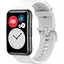 Ремешок DK для Huawei Watch Fit / Fit SE Silicone Sport Full Light Classic (white) - миниатюра 1