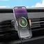 Автотримач з БЗП Hoco HW7 Transparent Discovery Edition (air outlet) Metal gray - мініатюра 8