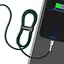 Кабель Baseus Cafule Metal Lightning 2.4A (2m) green (CALJK-B06) - мініатюра 6