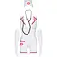 Эротический костюм медсестры Obsessive Emergency dress S/M, White - миниатюра 2