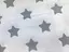 Пеленка фланель Moontime "Звезды серые на белом" - миниатюра 2