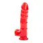 Фаллоимитатор Jelly Jewels Cock And Balls With Suction Cup 16 см красный - миниатюра 2