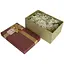 Подарочная коробка True с бантом бордово-золотая S 21.5×14.5×9.7 см - миниатюра 2