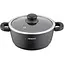 ARDESTO Кастрюля Gemini Anzio, стеклянная крышка, 20 см, черный мрамор, алюминий - миниатюра 1