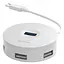 Перехідник HUB Baseus Round Box Type-C to USB 3.0 + 3USB 2.0 (CAHUB-G) Білий - мініатюра 2