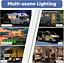 Набір Kriogor з 2 універсальних світлодіодних світлових смуг 12 В 228 LED з вимикачем біла лампа 6000 K - мініатюра 5