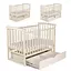Кроватка Бук Мечта DS-202 с ящиком и маятниковым механизмом ванильный - миниатюра 3
