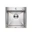 Кухонная мойка нержавейка 45x45 Platinum Handmade (сифон круглый 3,0/0,8), Нержавеющая сталь - миниатюра 1