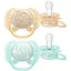 Пустушка Philips Avent Ultra Soft 0-6 міс. 2 шт. жовта з бірюзовим (SCF091/41) - мініатюра 1