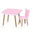 Столик зі стільцем "Ведмедик" 08-025R-BOX з ящиком, рожевий - мініатюра 1
