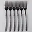 Набор столовых вилок Yiwu 6 штук из нержавеющей стали 21 см вилки кухонные столовые сервировочные приборы HP-16978-11 - миниатюра 3