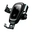 Бездротовий ЗП і тримач Baseus Metal Wireless Charger Gravity Car Mount (WXYL-B0A) - мініатюра 3