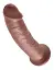 Фаллоимитатор King Cock 9" 22.9 см коричневый - миниатюра 4