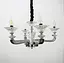 Классическая подвесная люстра с экокожией на корпусе Line.F S 609 BK - миниатюра 1