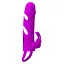 Насадка на пенис Pretty Love Vibrating Penis Sleeve 14 см фиолетовый - миниатюра 3