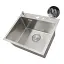 Кухонная мойка накладная 1.5 мм из нержавейки 45 см Nett NS-5245 - миниатюра 3