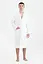 Халат махровый unisex Lotus Home - Basic Line white XL - миниатюра 3
