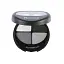 Палетка теней для век Flormar Quartet Eye Shadow, тон 404 (Black Souffle), 12 г (8000019545078) - миниатюра 2