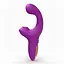 Многофункциональный вибратор LIVMAN 2 в 1 для стимуляции клитора и точки G 21,3 см. Фиолетовый K0851-2 - миниатюра 1