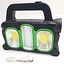 Фонарь аккумуляторный Solar Hurry-bolt HB-6169 кемпинговый переносной 3 режима солнечная батарея черно-зеленый - миниатюра 2