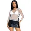 Топ Leg Avenue Long Sleeves T-Shirts White One Size - мініатюра 1